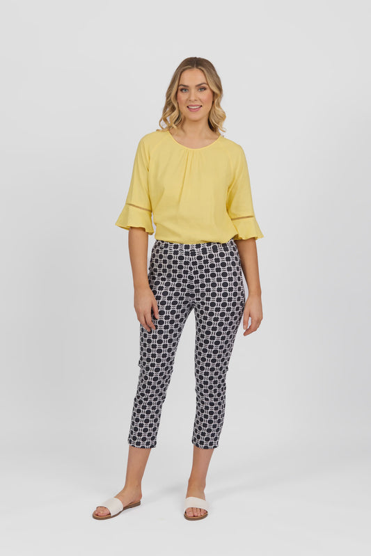 Vassalli - Pull On 7/8 Printed Skinny Leg Arlo | 271LW