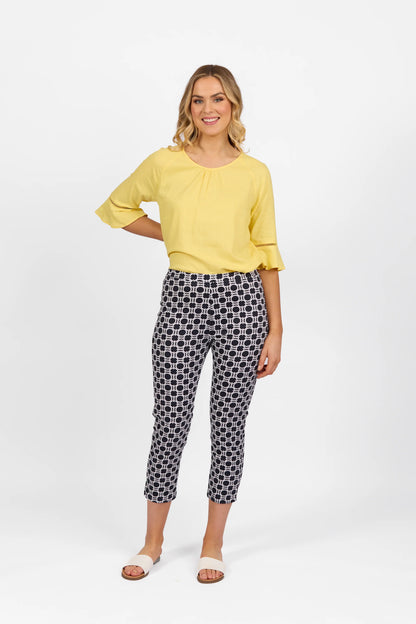 Vassalli - Pull On 7/8 Printed Skinny Leg Arlo | 271LW