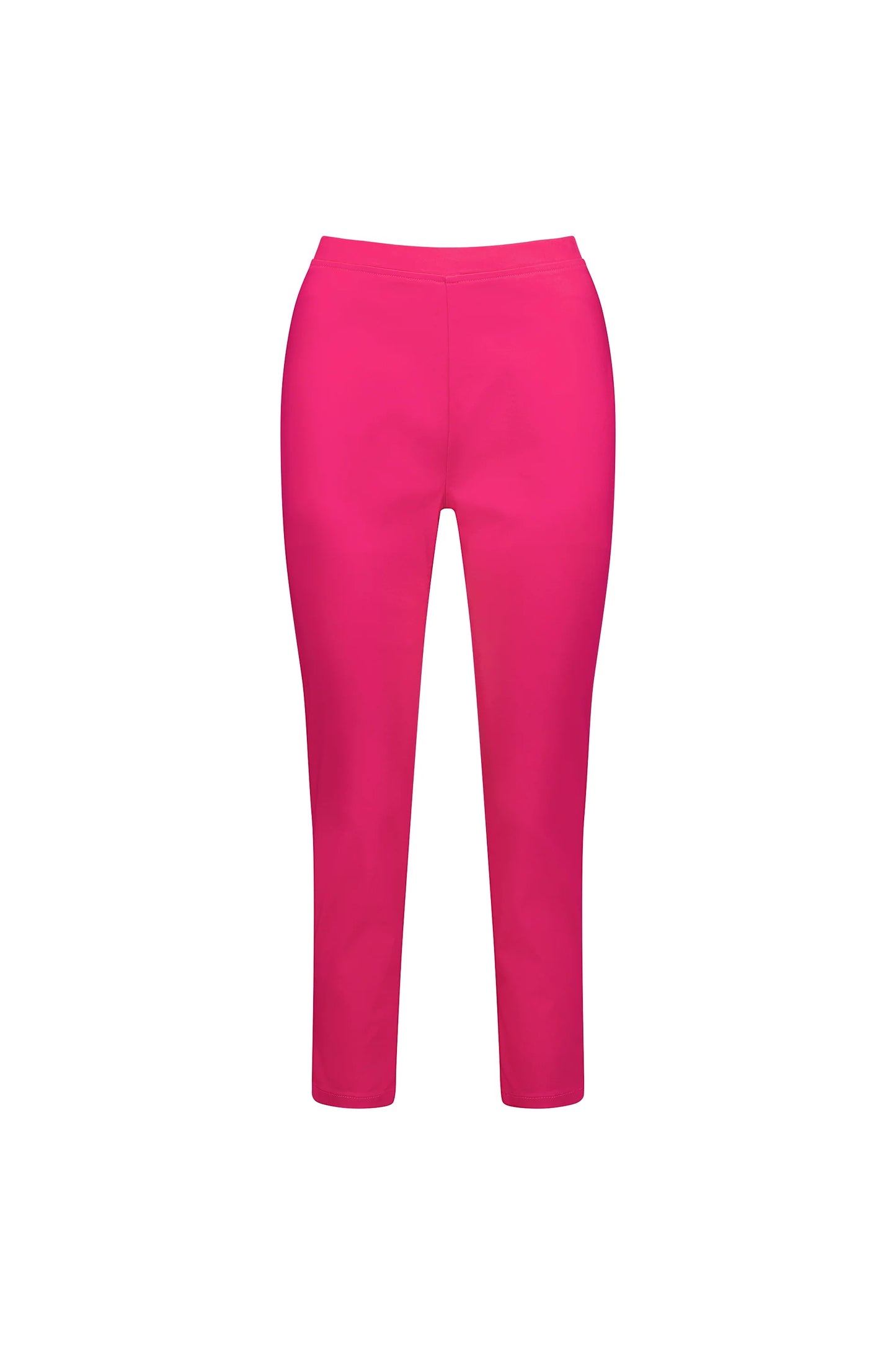 Vassalli - Plain Skinny Leg 7/8 Length Lightweight Pull On Cerise | V271LW