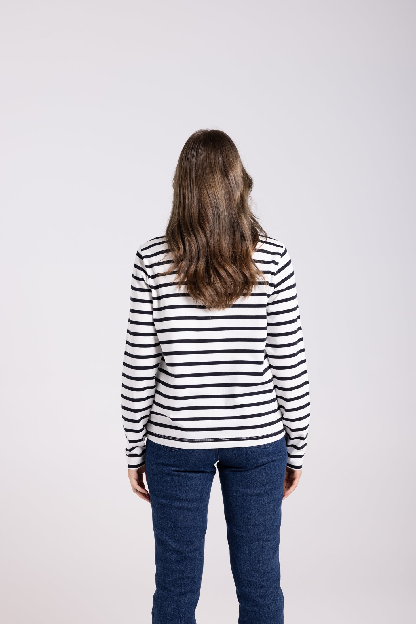 Two T's - Striped Top | French Navy/White 3031