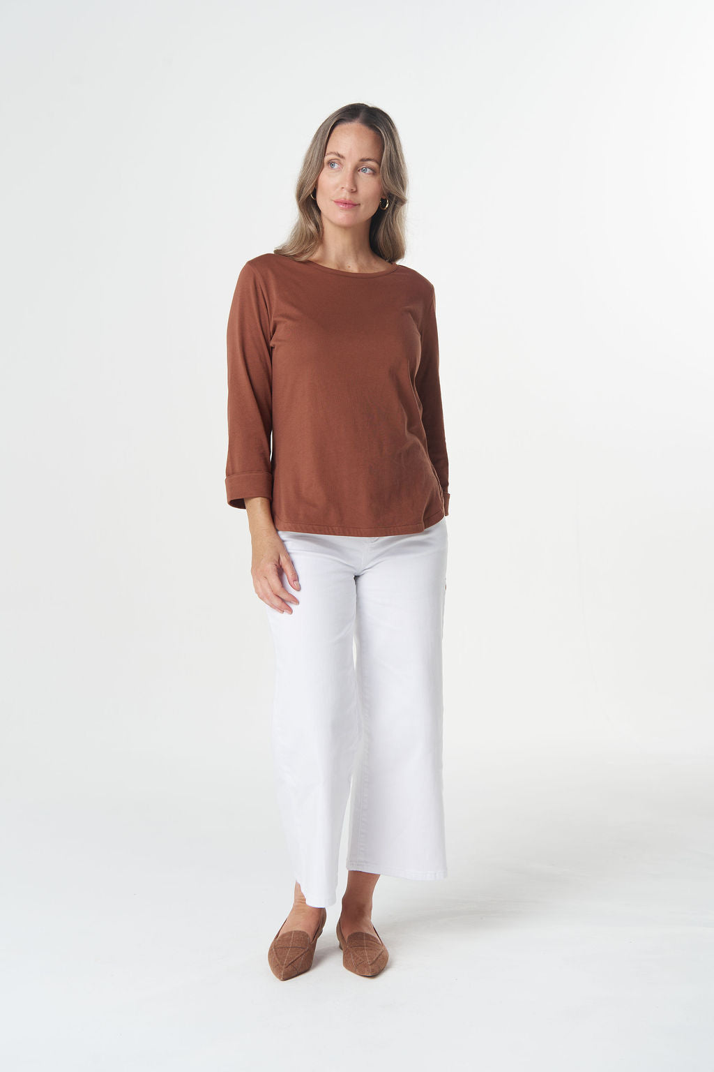 Goondiwindi Cotton - Classic Cotton 3/4 Sleeve Tee | 3152