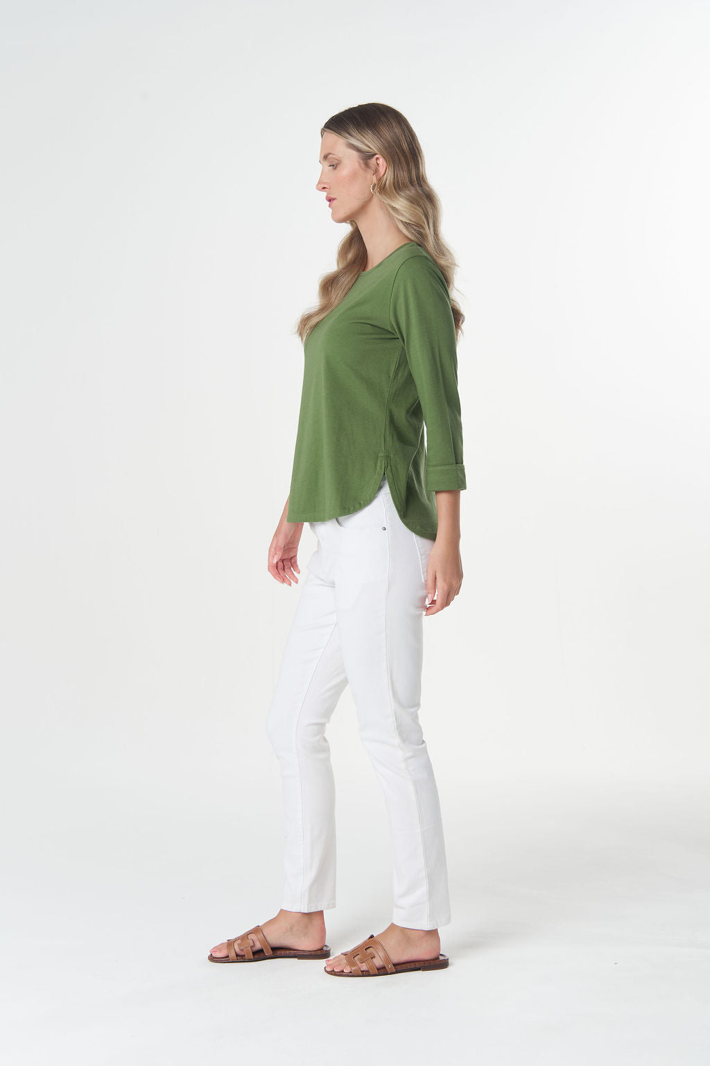 Goondiwindi Cotton - Classic Cotton 3/4 Sleeve Tee | 3152
