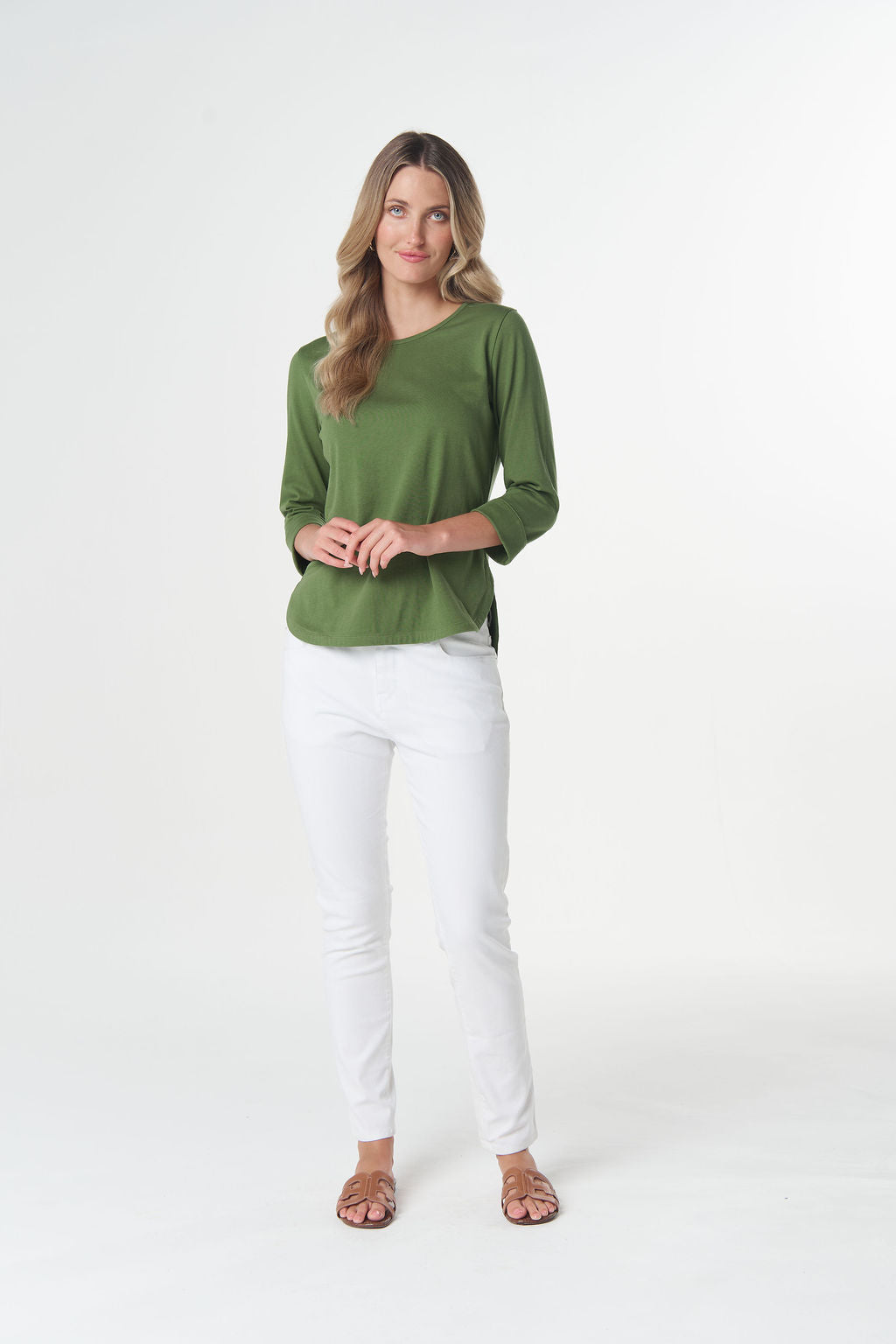 Goondiwindi Cotton - Classic Cotton 3/4 Sleeve Tee | 3152