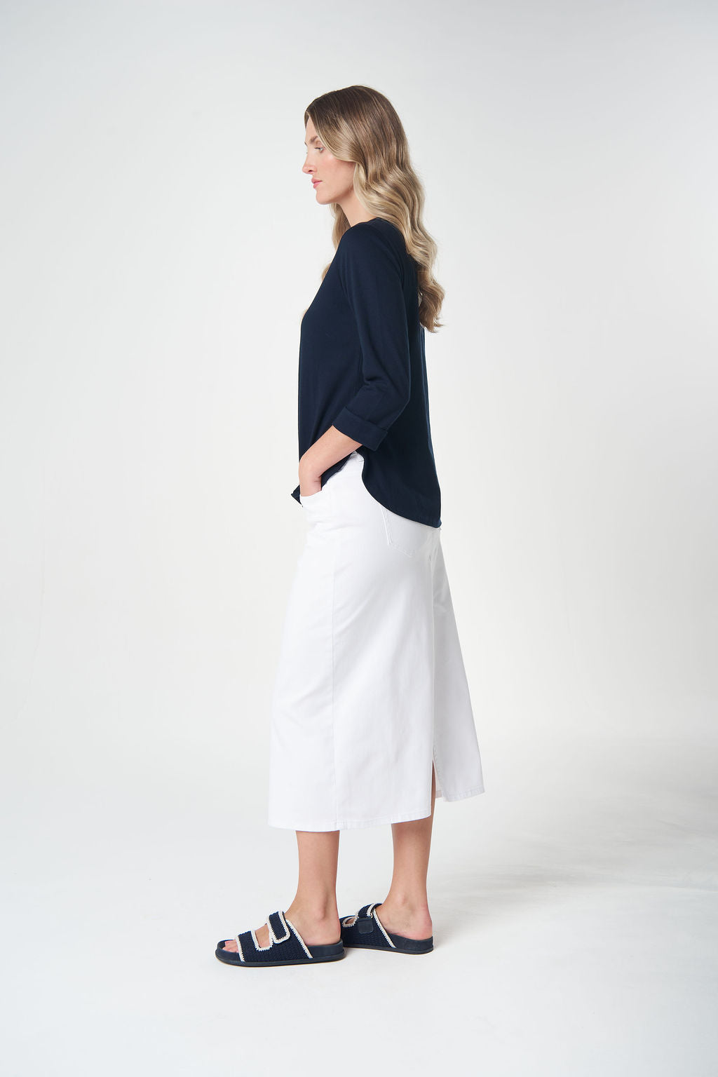 Goondiwindi Cotton - Classic Cotton 3/4 Sleeve Tee | 3152