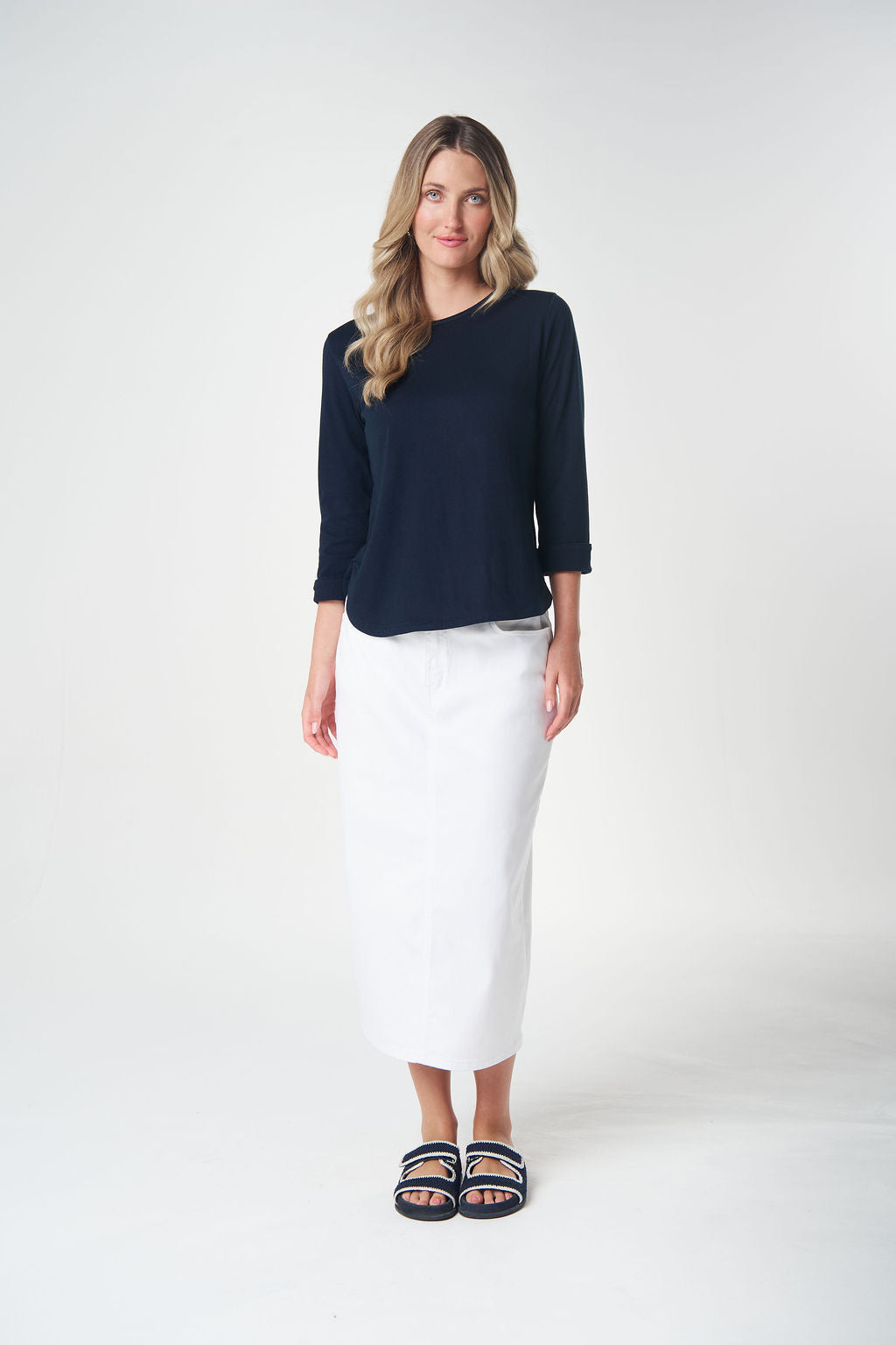 Goondiwindi Cotton - Classic Cotton 3/4 Sleeve Tee | 3152