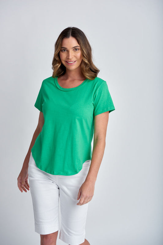 Goondiwindi Cotton - Crew Neck Tee Kelly Green | G3187