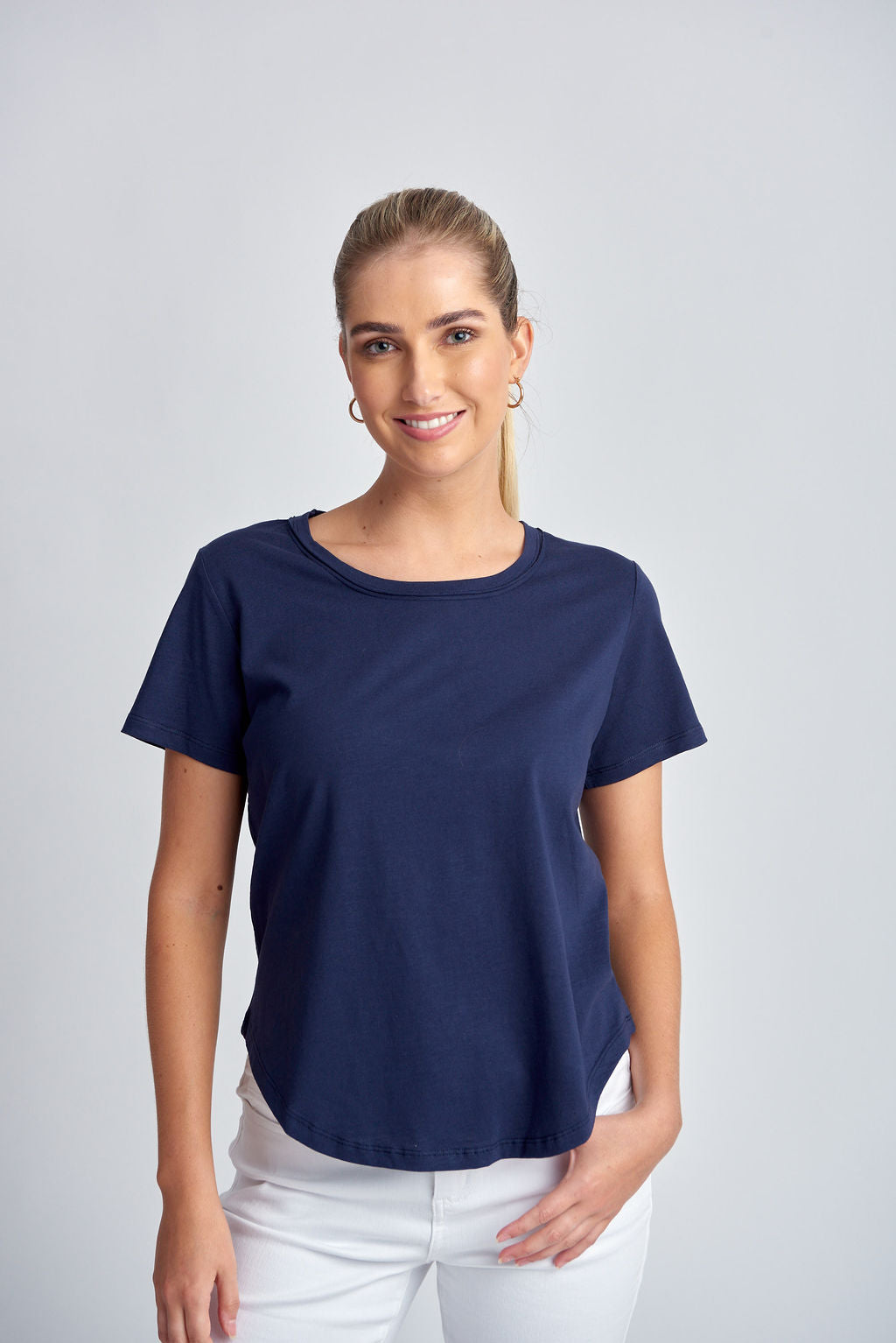 Goondiwindi Cotton - Crew Neck Tee Navy | G3187