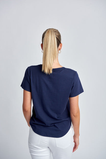 Goondiwindi Cotton - Crew Neck Tee Navy | G3187