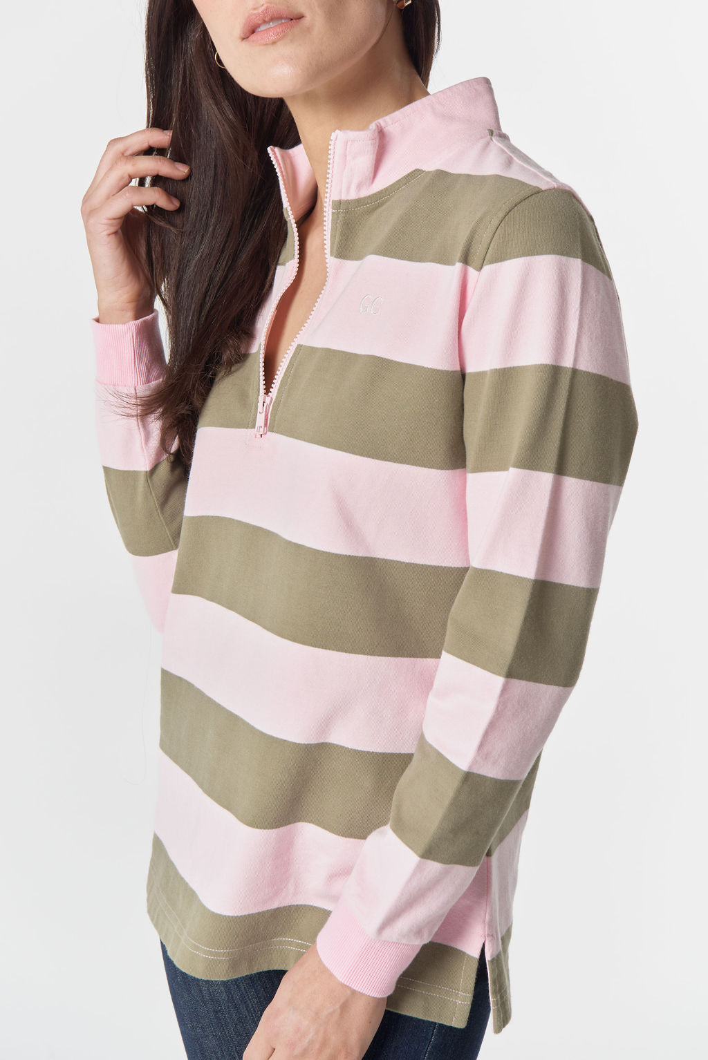 Goondiwindi Cotton - The Local 1/2 Zip Cotton Rugby | 3236