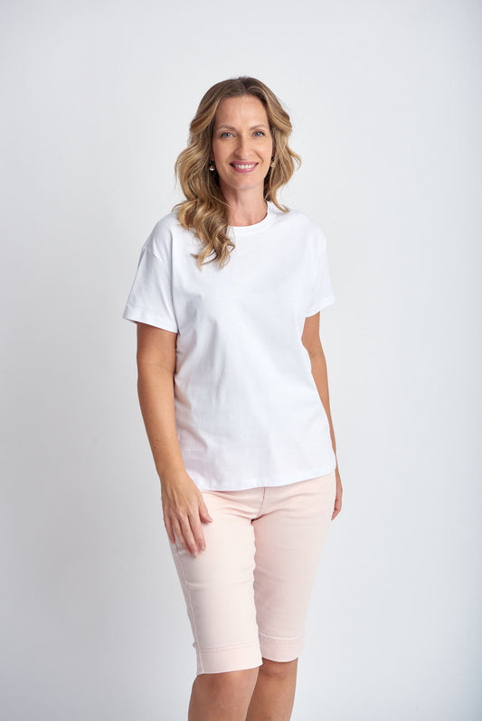 Goondiwindi Cotton - Crew Neck GC Tee White | G3292