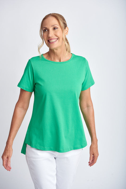 Goondiwindi Cotton - A Line Tee Kelly Green | G3293