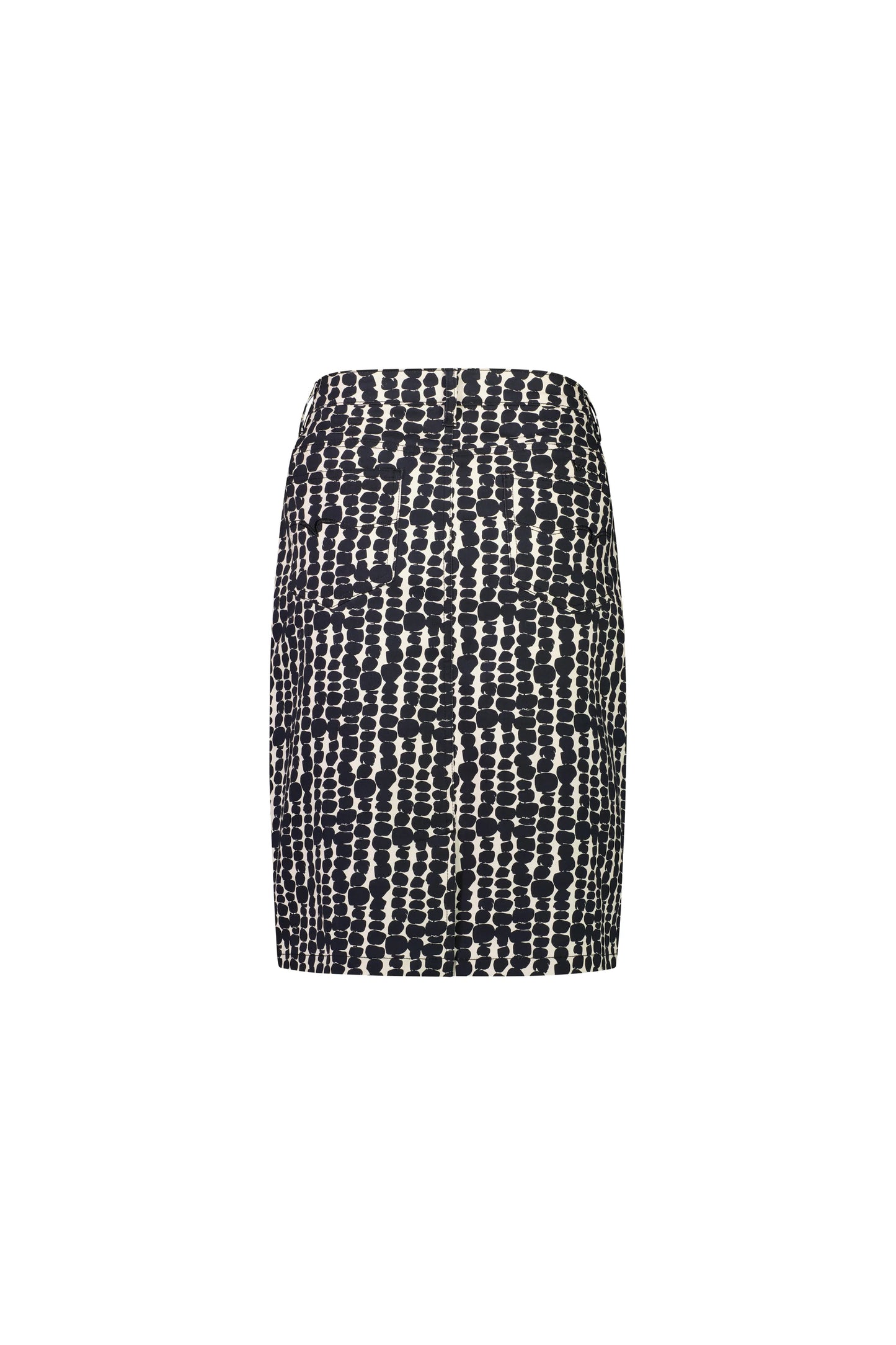 Vassalli - Printed Lightweight Skirt with Centre Back Vent Cairns | V372AV