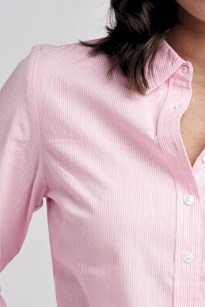 Goondiwindi Cotton - Classic Pale Pink Stripe Shirt | G4279