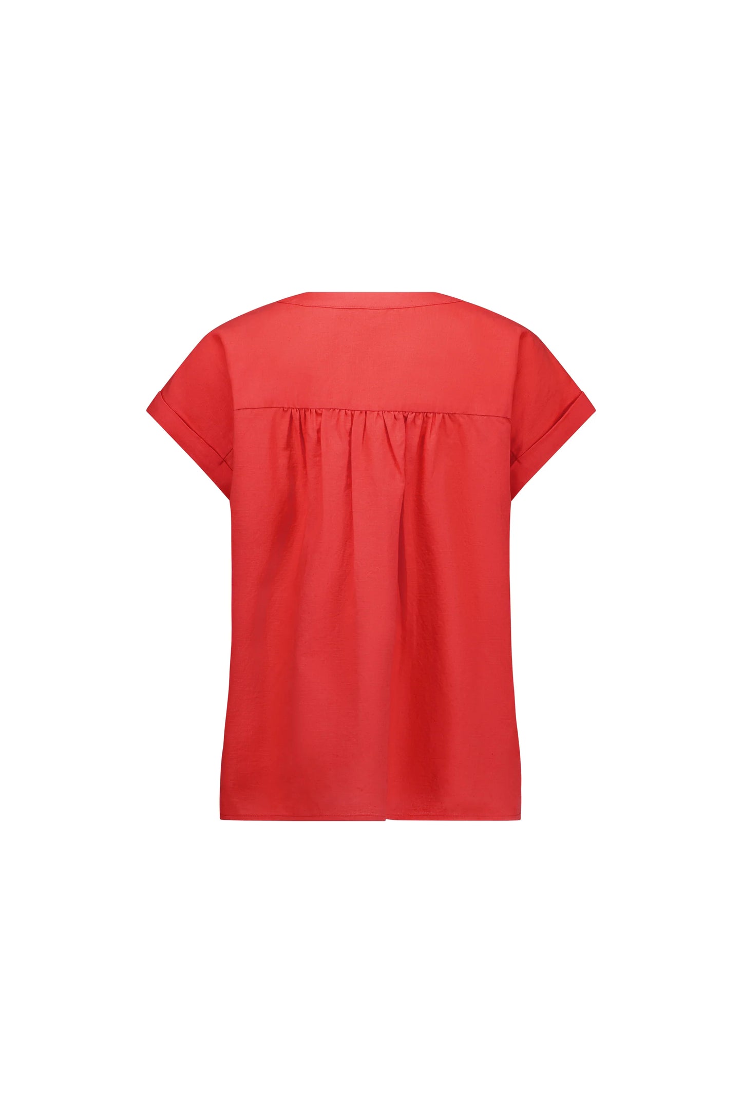 Vassalli - Dropped Shoulder Top with 1/2 Placket - Punch 4452