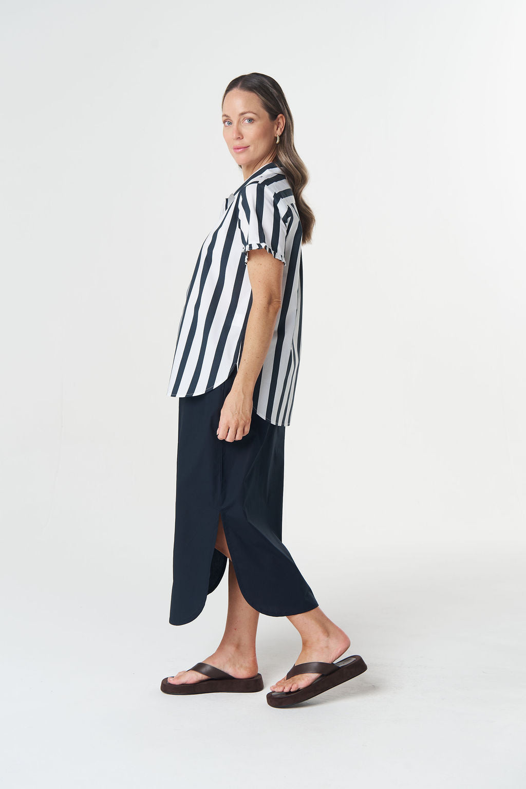 Goondiwindi Cotton - Dune 2 Ruffle Sleeve Shirt | 4471