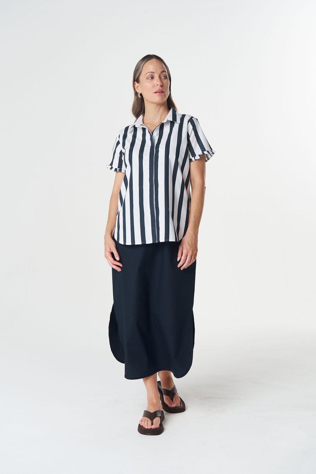 Goondiwindi Cotton - Dune 2 Ruffle Sleeve Shirt | 4471