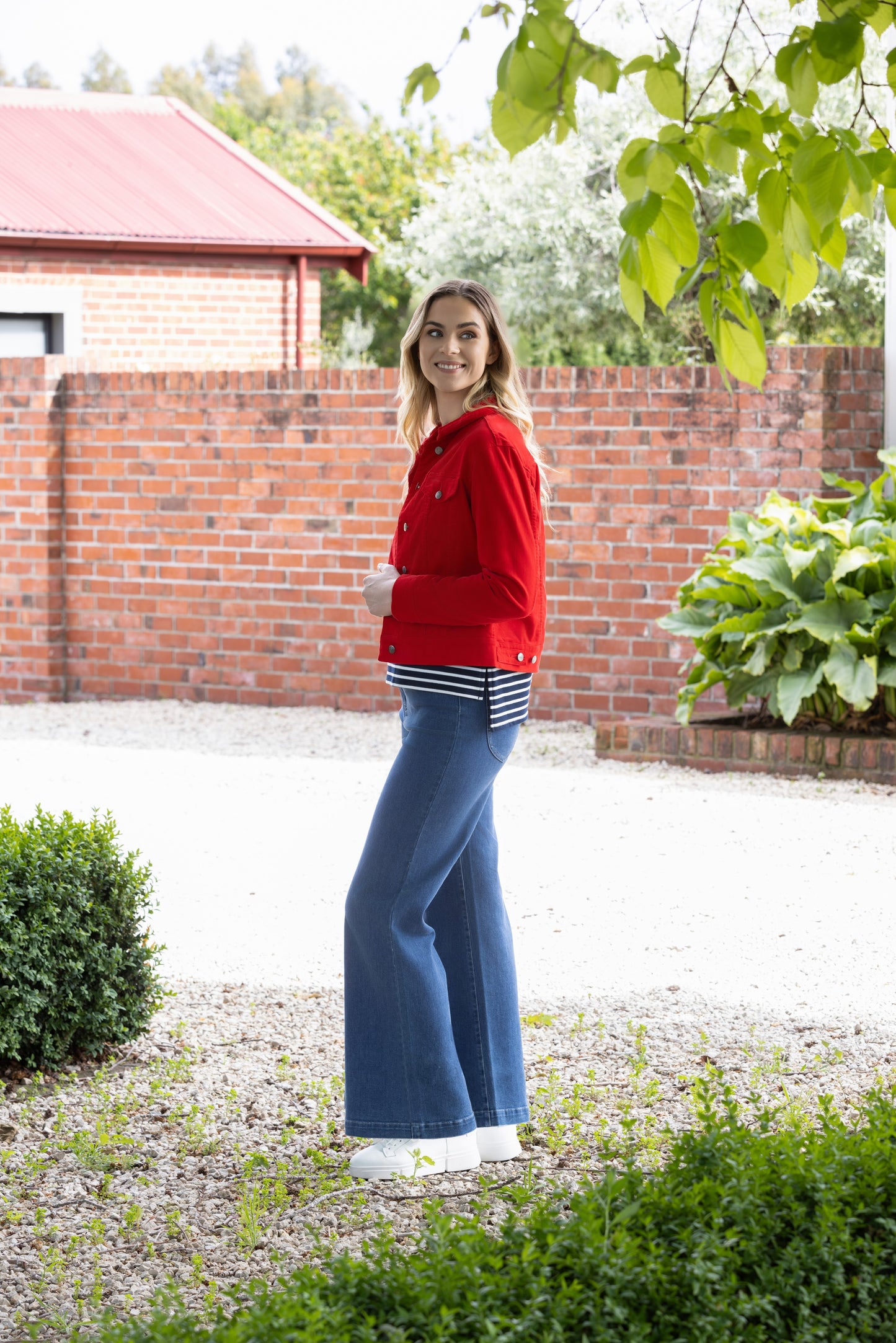 Vassalli - Wide Leg F/L Jean | Blue Wash 5015