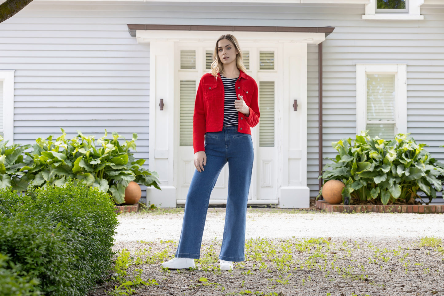 Vassalli - Wide Leg F/L Jean | Blue Wash 5015
