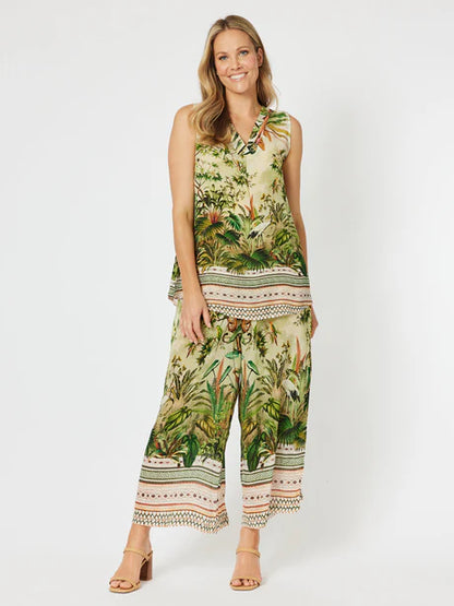 Hammock & Vine - San Paolo Wide Leg Pant - Eden 46418