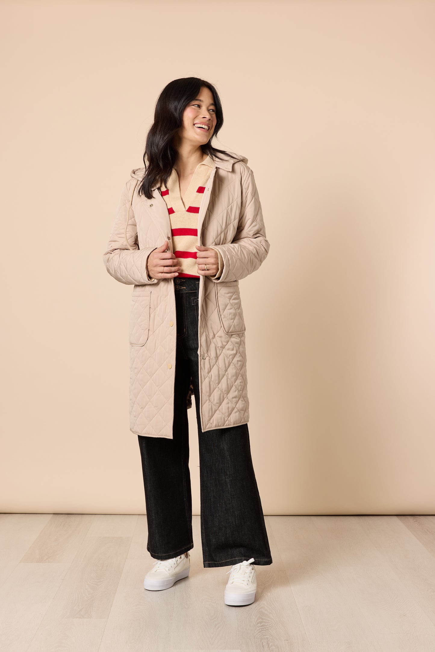 Gordon Smith - Rodeo Longline Quilted Jacket / Natural 49141