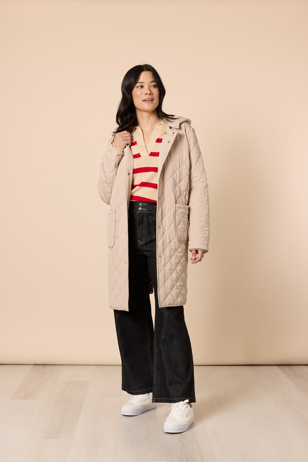 Gordon Smith - Rodeo Longline Quilted Jacket / Natural 49141