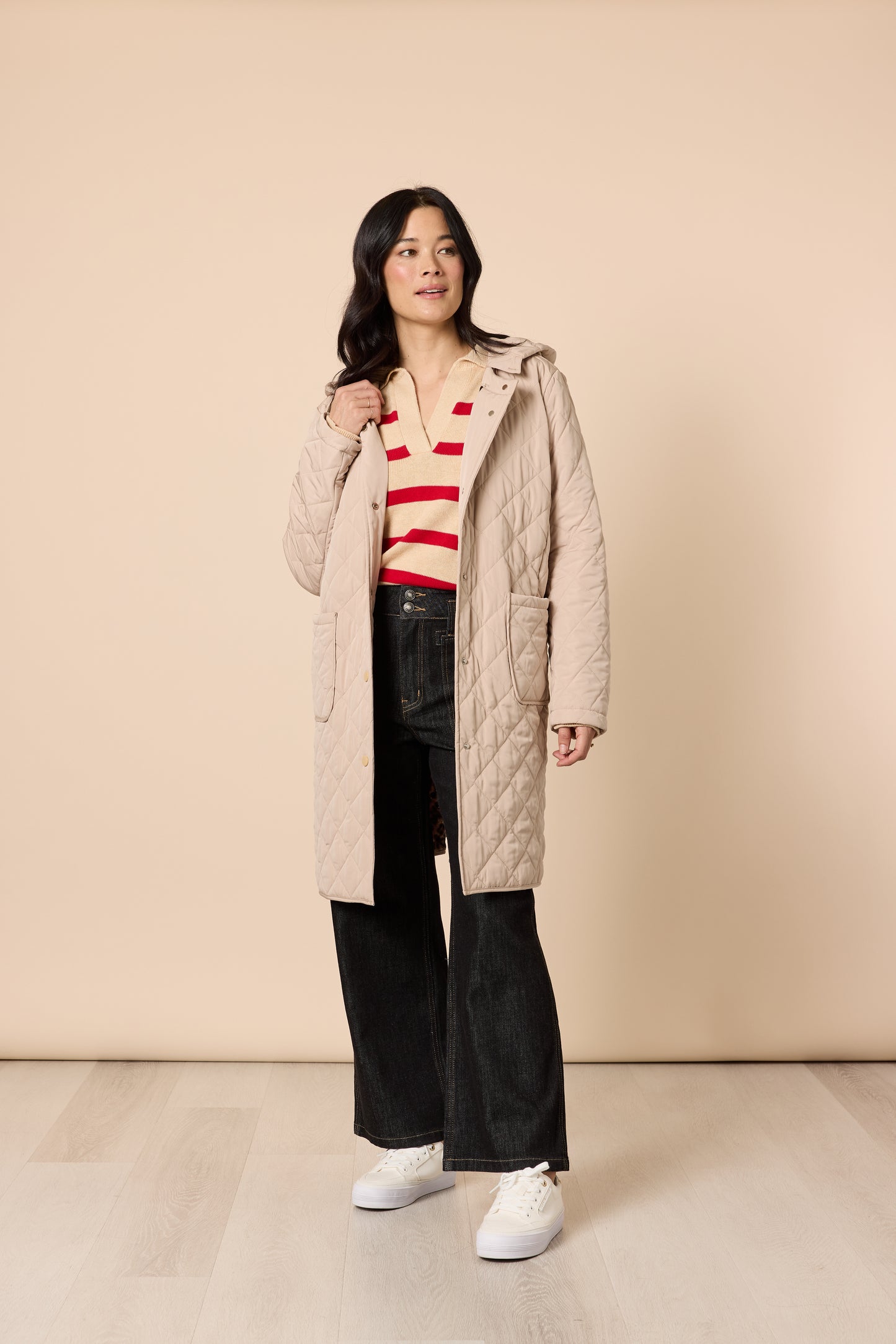 Gordon Smith - Rodeo Longline Quilted Jacket / Natural 49141