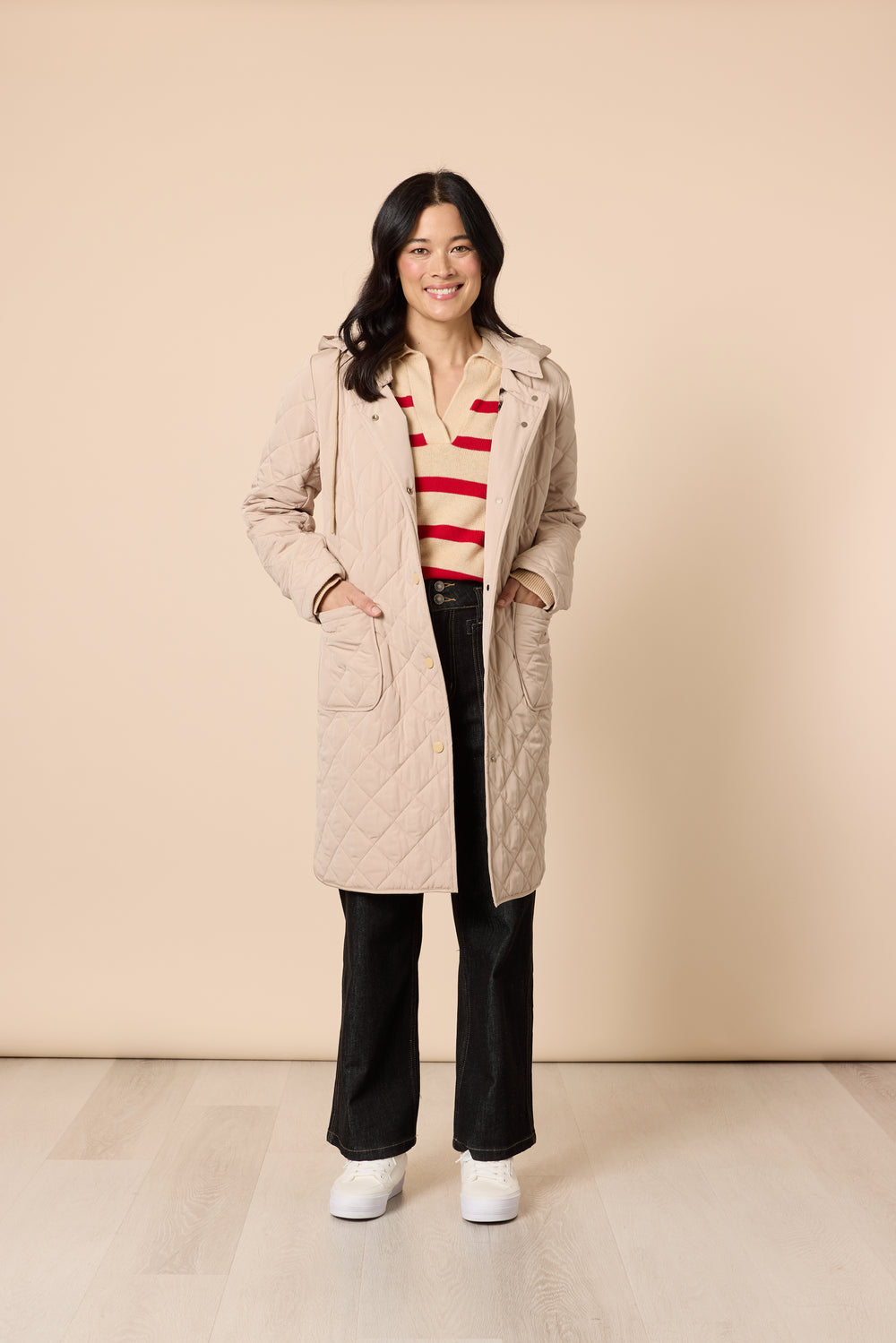 Gordon Smith - Rodeo Longline Quilted Jacket / Natural 49141