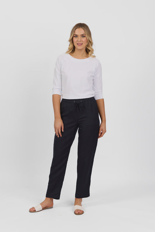 Vassalli - Slim Leg Ankle Grazer Pant Ink | 5016