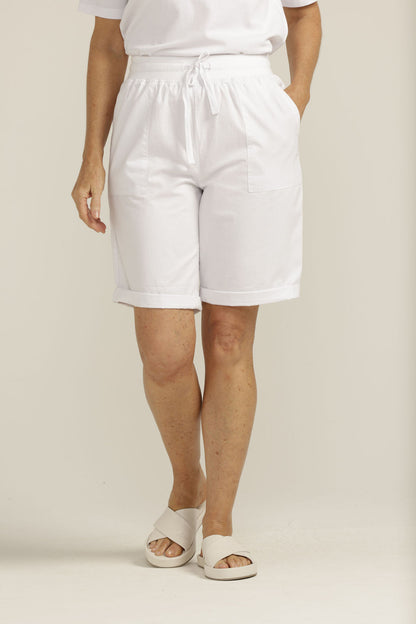 Goondiwindi Cotton - Relaxed Summer Shorts White | G5216-8-S23