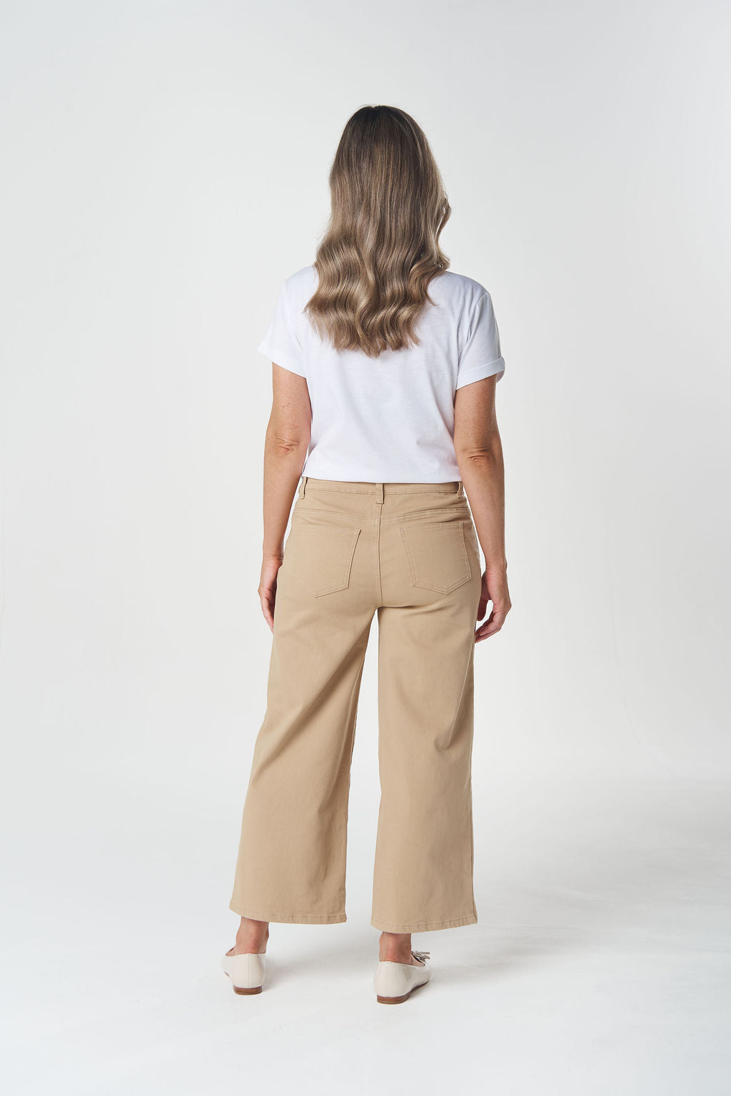 Goondiwindi Cotton - 5 Pocket Crop Wide Leg Jean | 5268