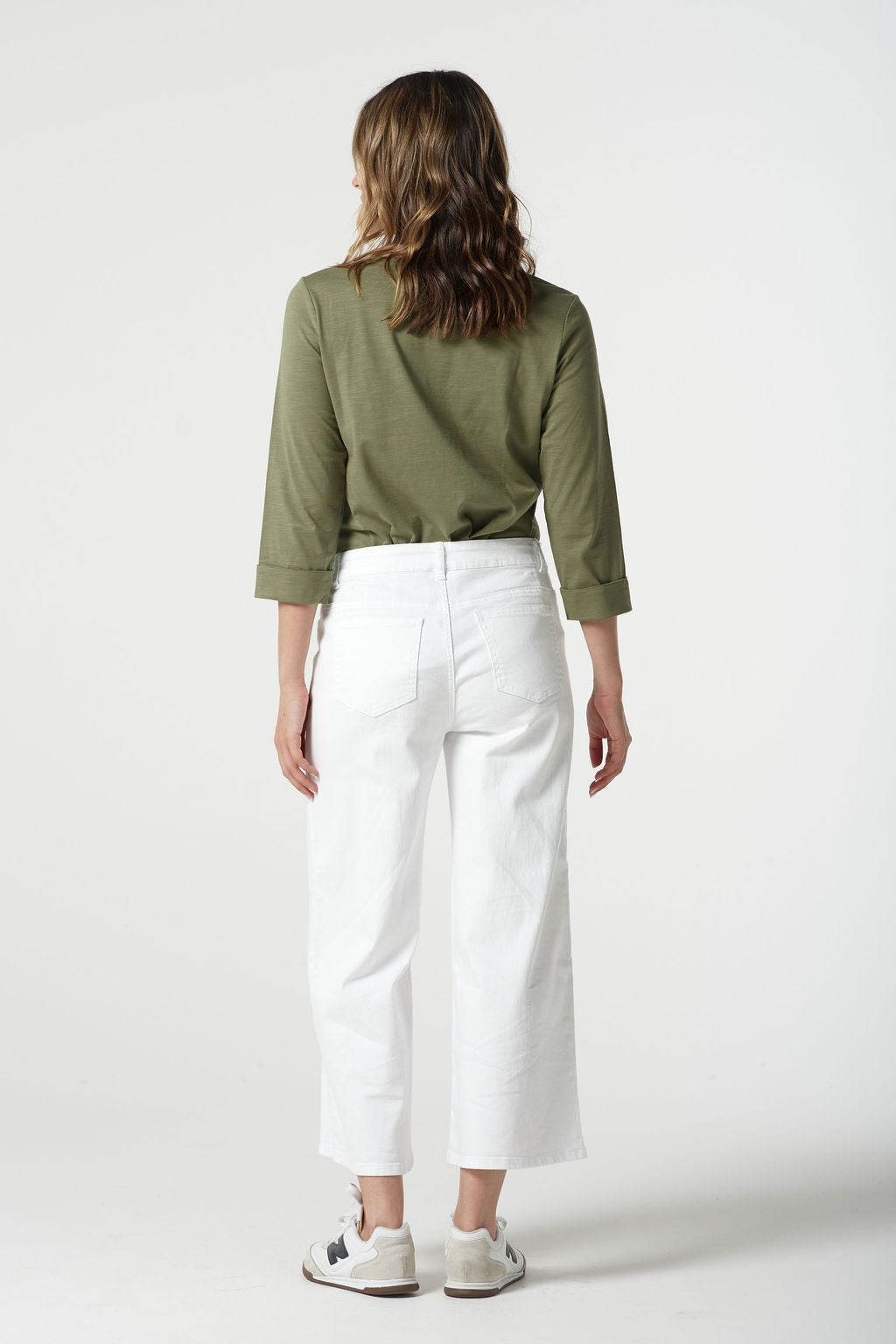 Goondiwindi Cotton - 5 Pocket Crop Wide Leg Jean | 5268