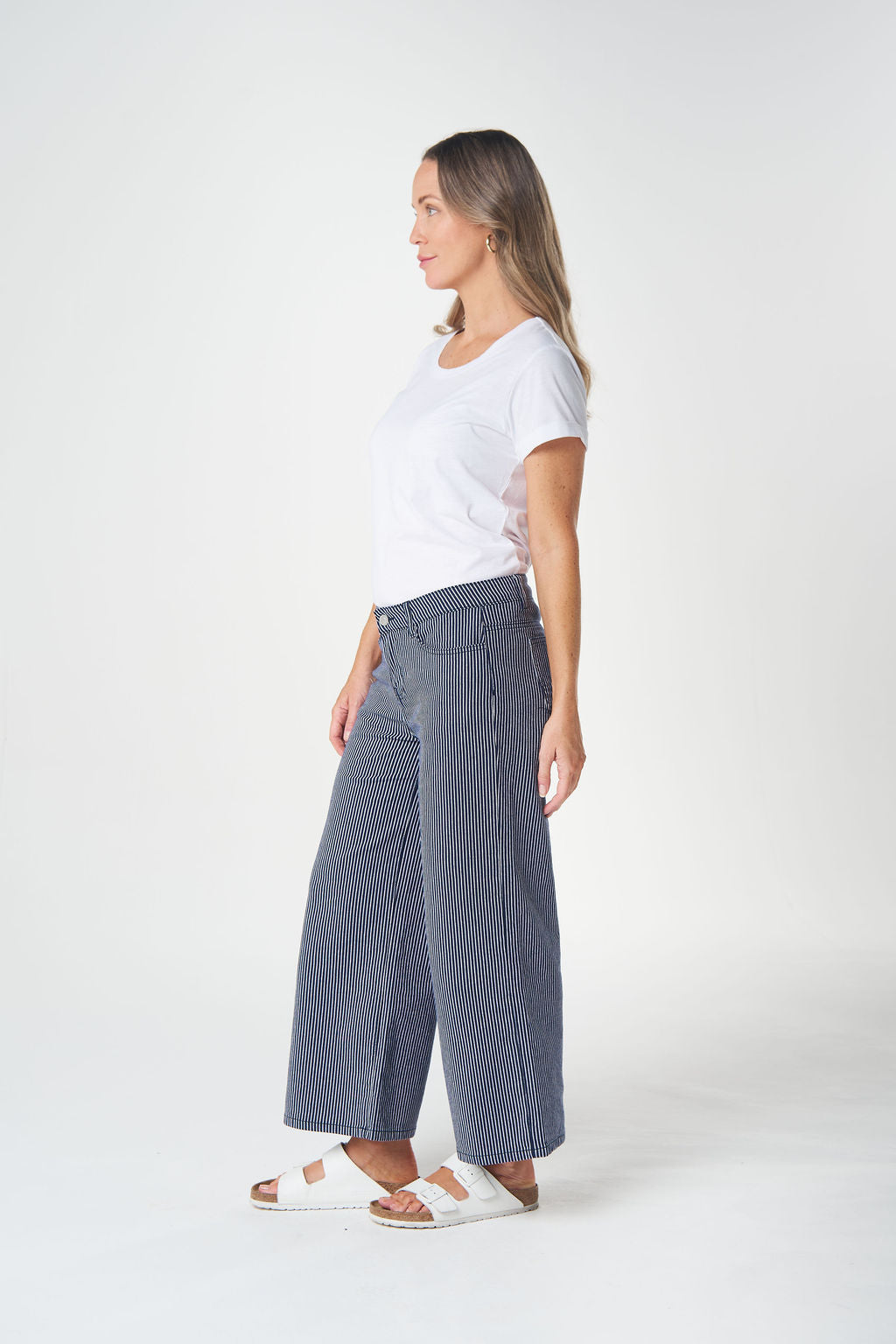 Goondiwindi Cotton - 5 Pocket Crop Wide Leg Jean | 5268