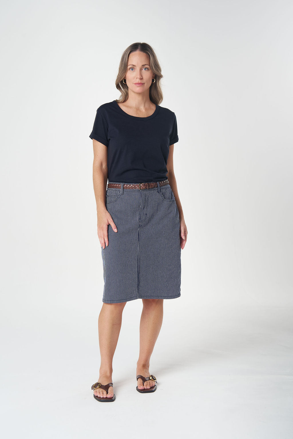 Goondiwindi Cotton - 5 Pocket Knee Length Skirt | 5287