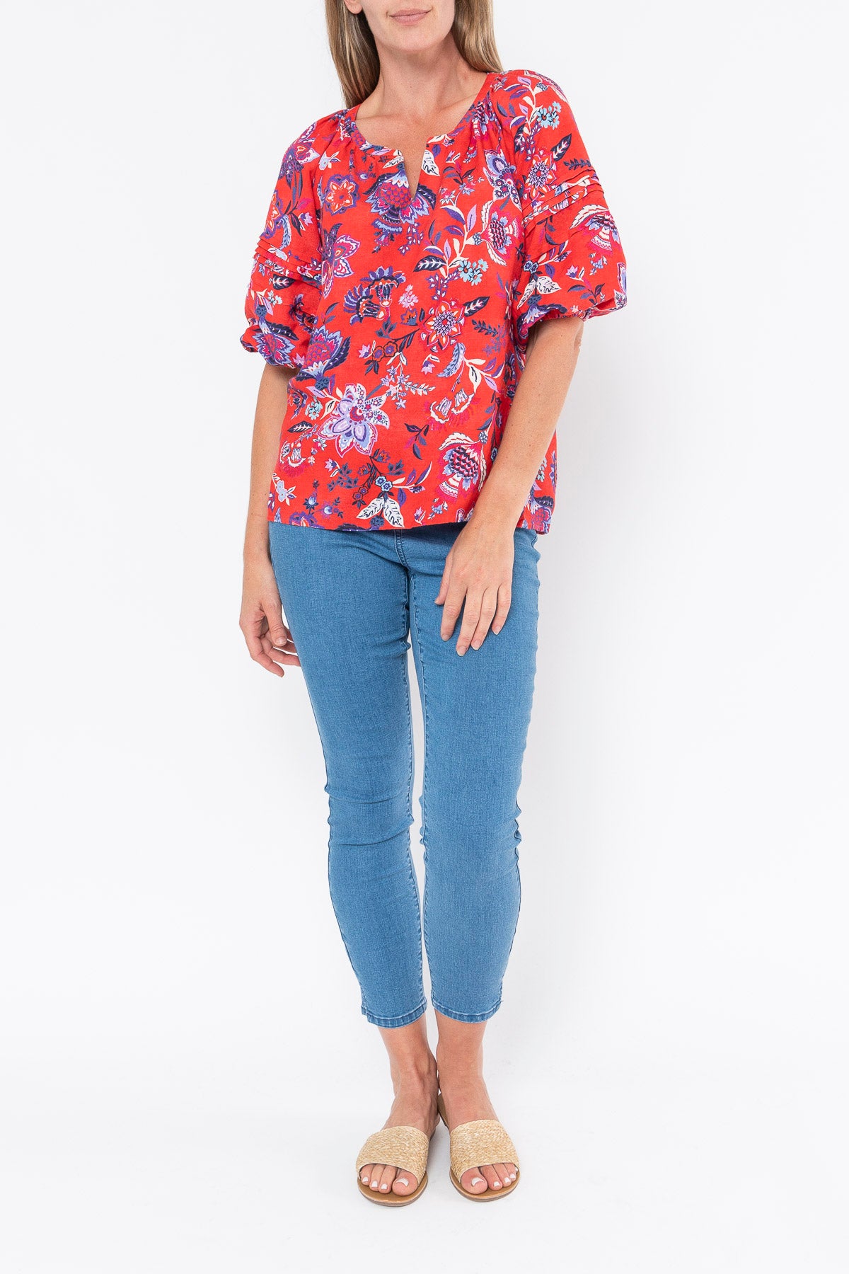 Jump - Chintz Floral Top in Multi | J3145A