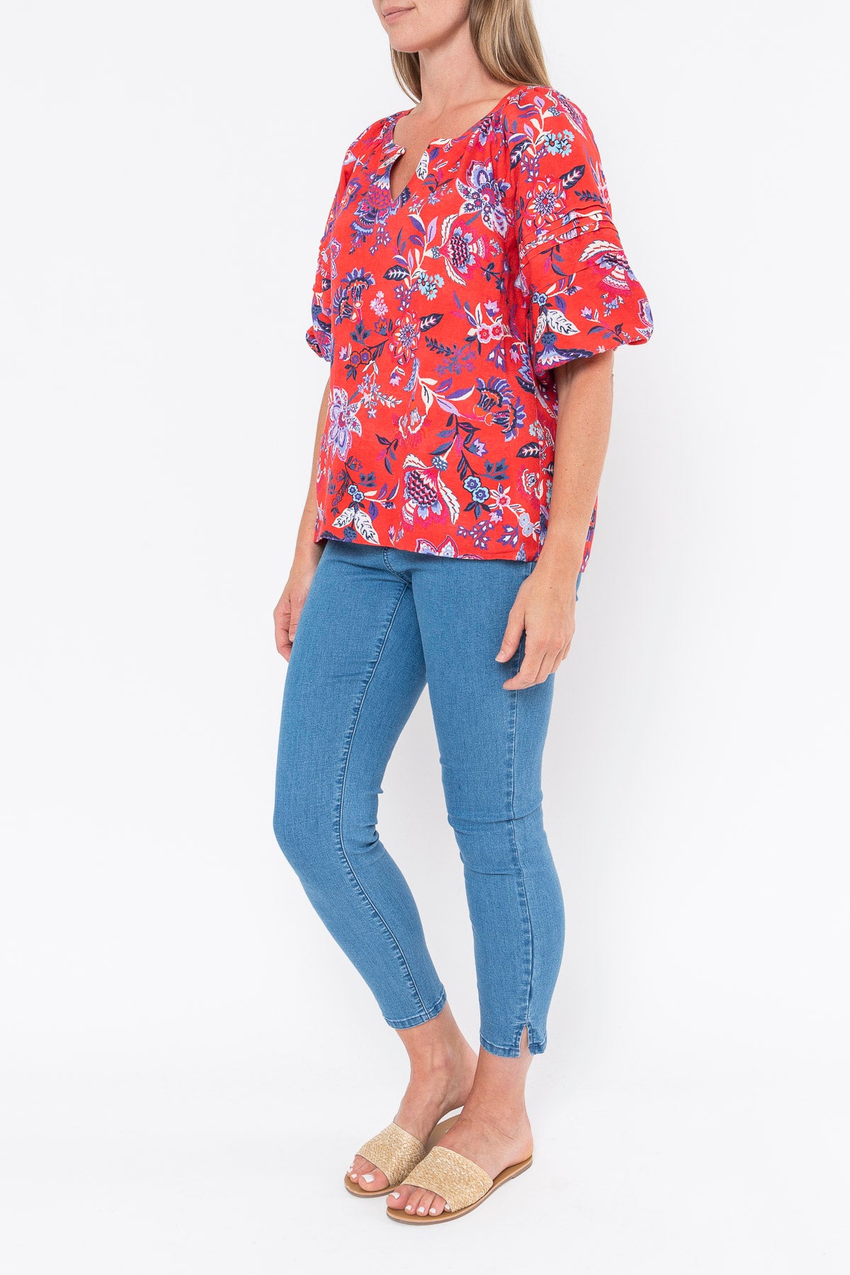 Jump - Chintz Floral Top in Multi | J3145A