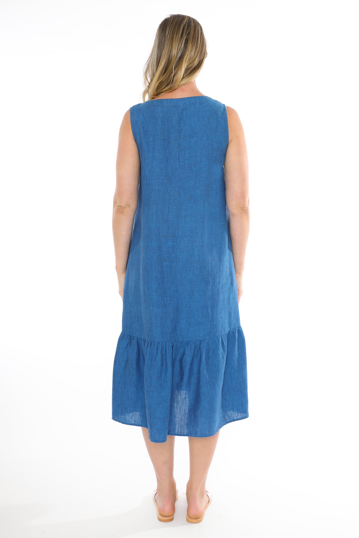 Jump - S/Less V Neck Dress Sapphire | 576J5119A