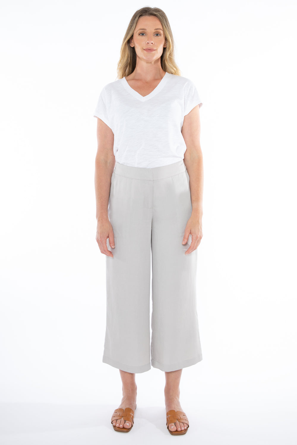 Jump - Flat Front Pant Cement | J7108A
