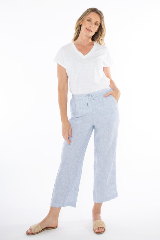 Jump - Core Stripe Pant Denim/White | J7162A