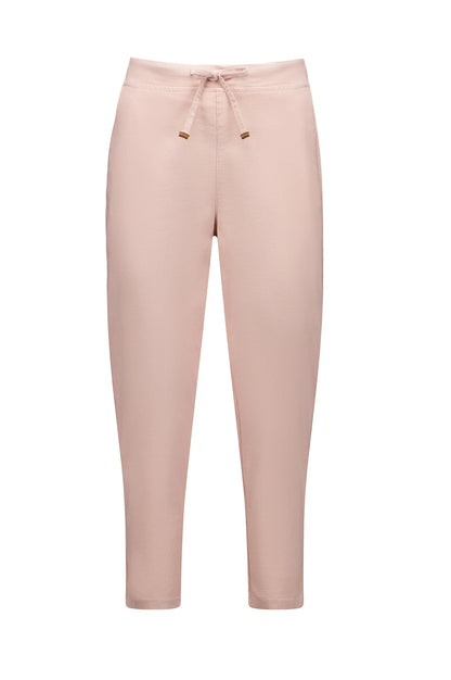 Vassalli - 7/8 Length Skinny Leg Elastic Waist Pant - Soft Pink 5790