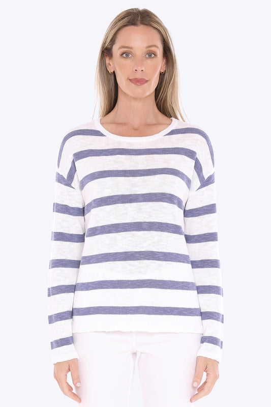 Jump - Stripe Slub Pullover / 59611005A