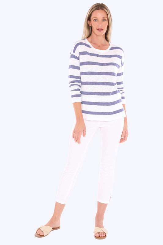 Jump - Stripe Slub Pullover / 59611005A