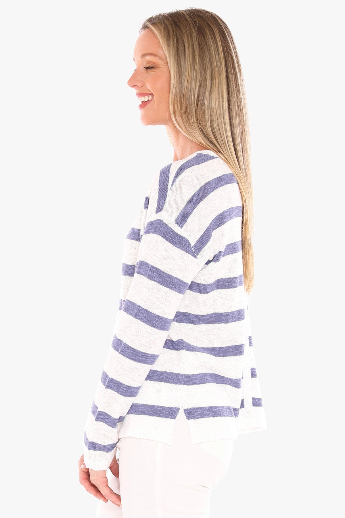 Jump - Stripe Slub Pullover / 59611005A