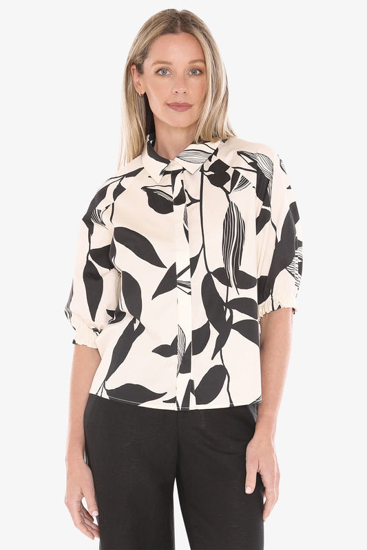 Jump - Vine Print Shirt / 596J3091A
