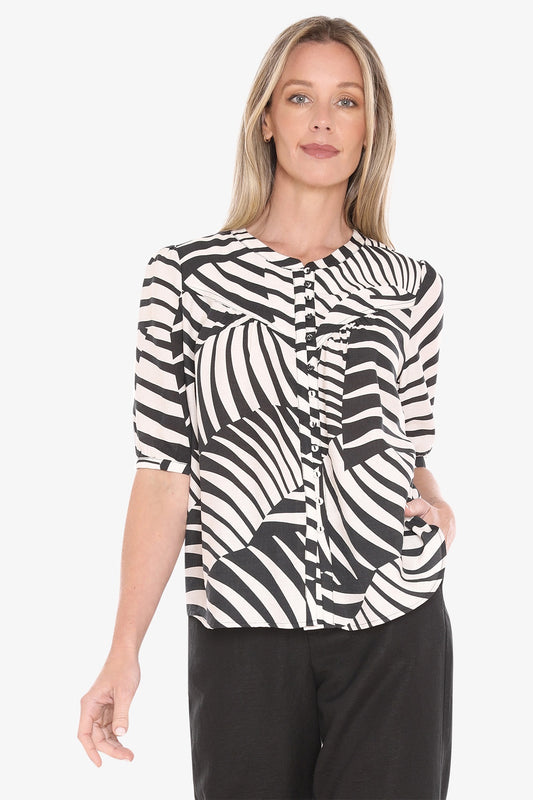 Jump - Abstract Fern Top / 596J3179A