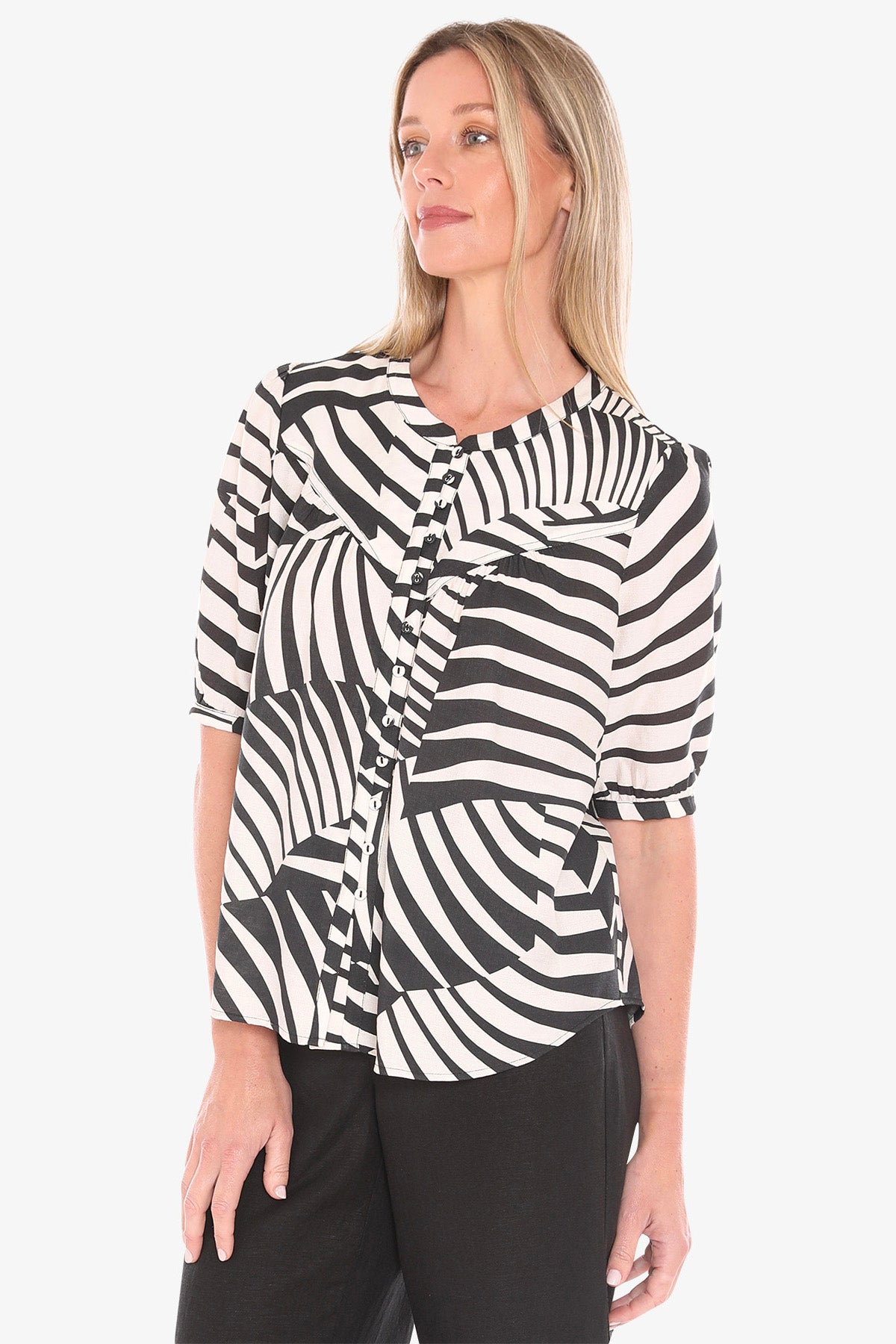 Jump - Abstract Fern Top / 596J3179A