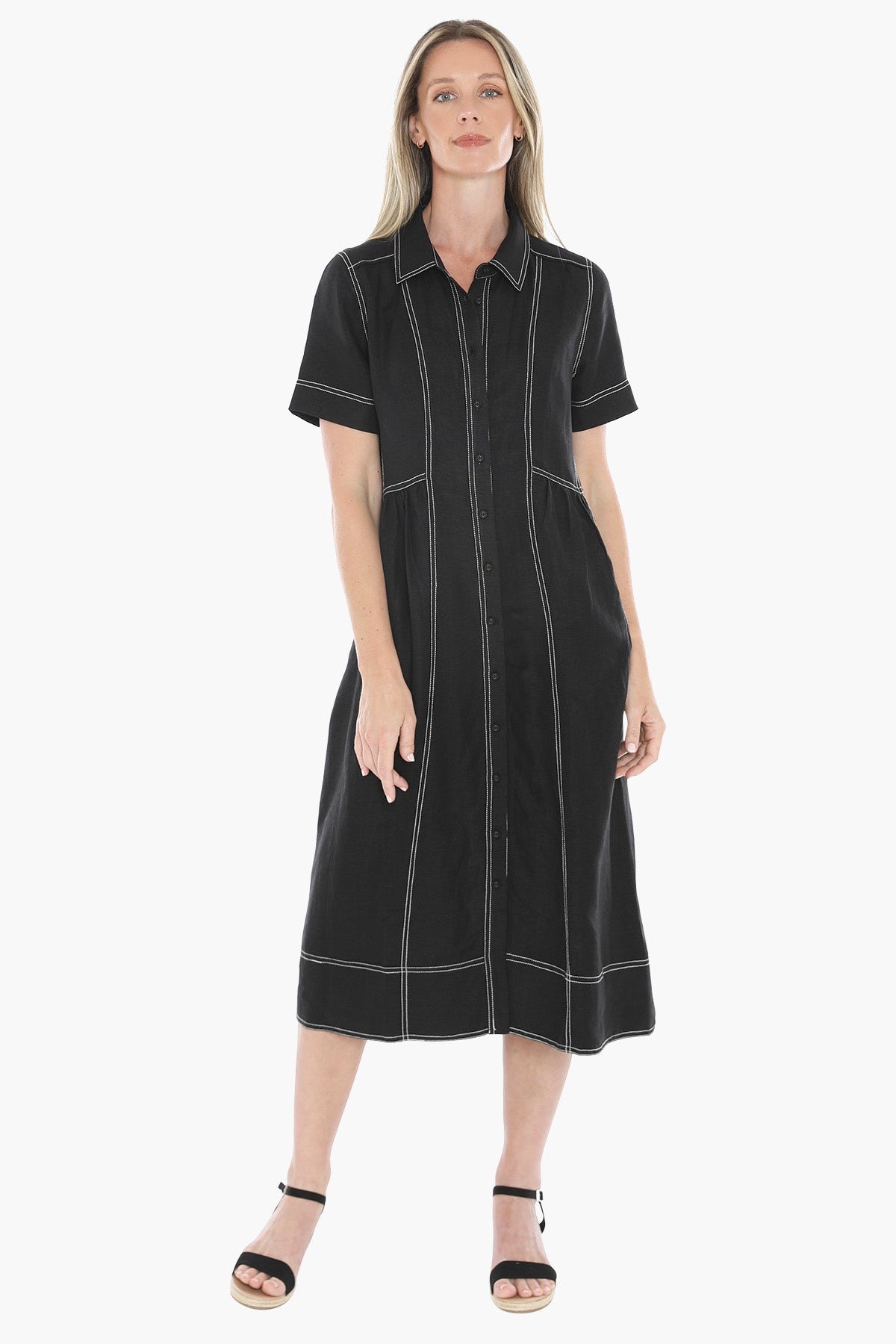 Jump - Contrast Stitch Dress / 596J5100A