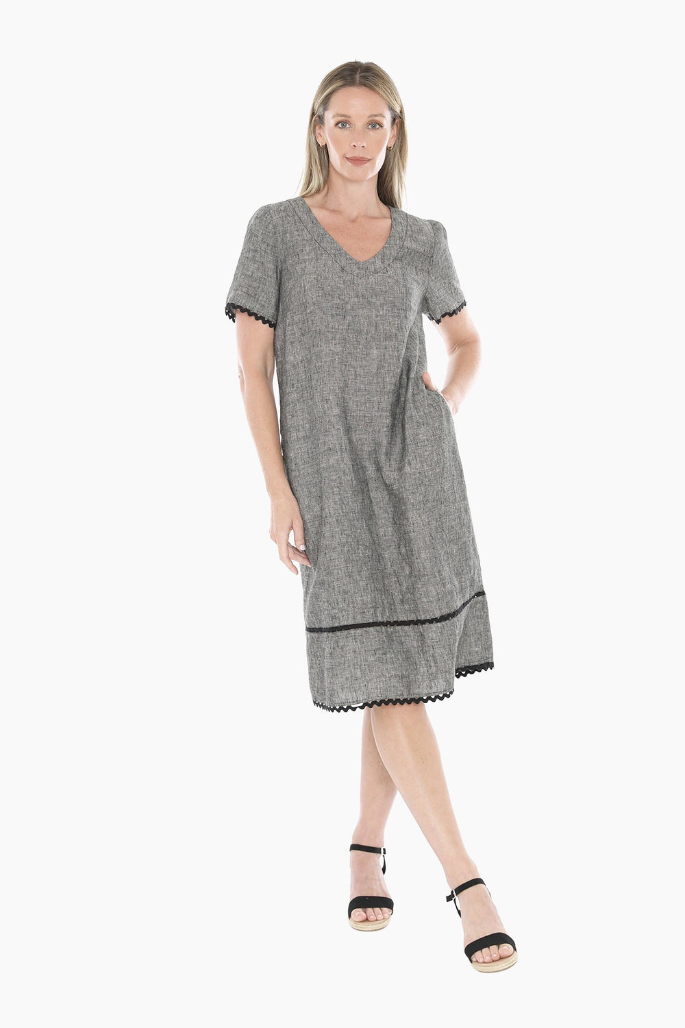 Jump - Ric Rac S/S Shift Dress / 596J5101A