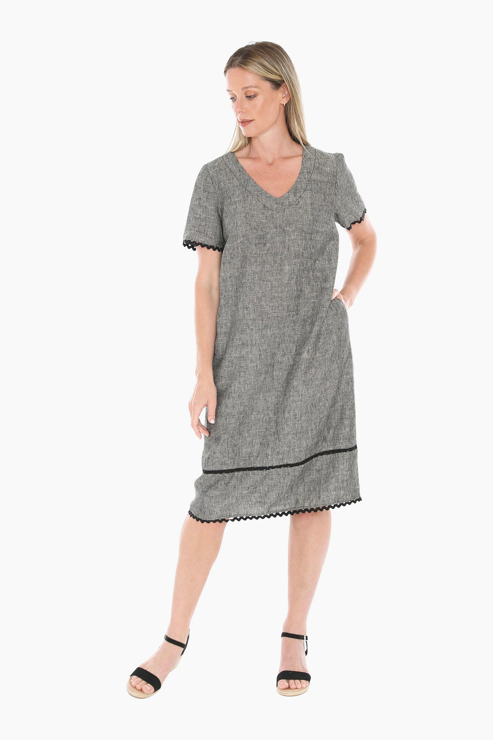 Jump - Ric Rac S/S Shift Dress / 596J5101A