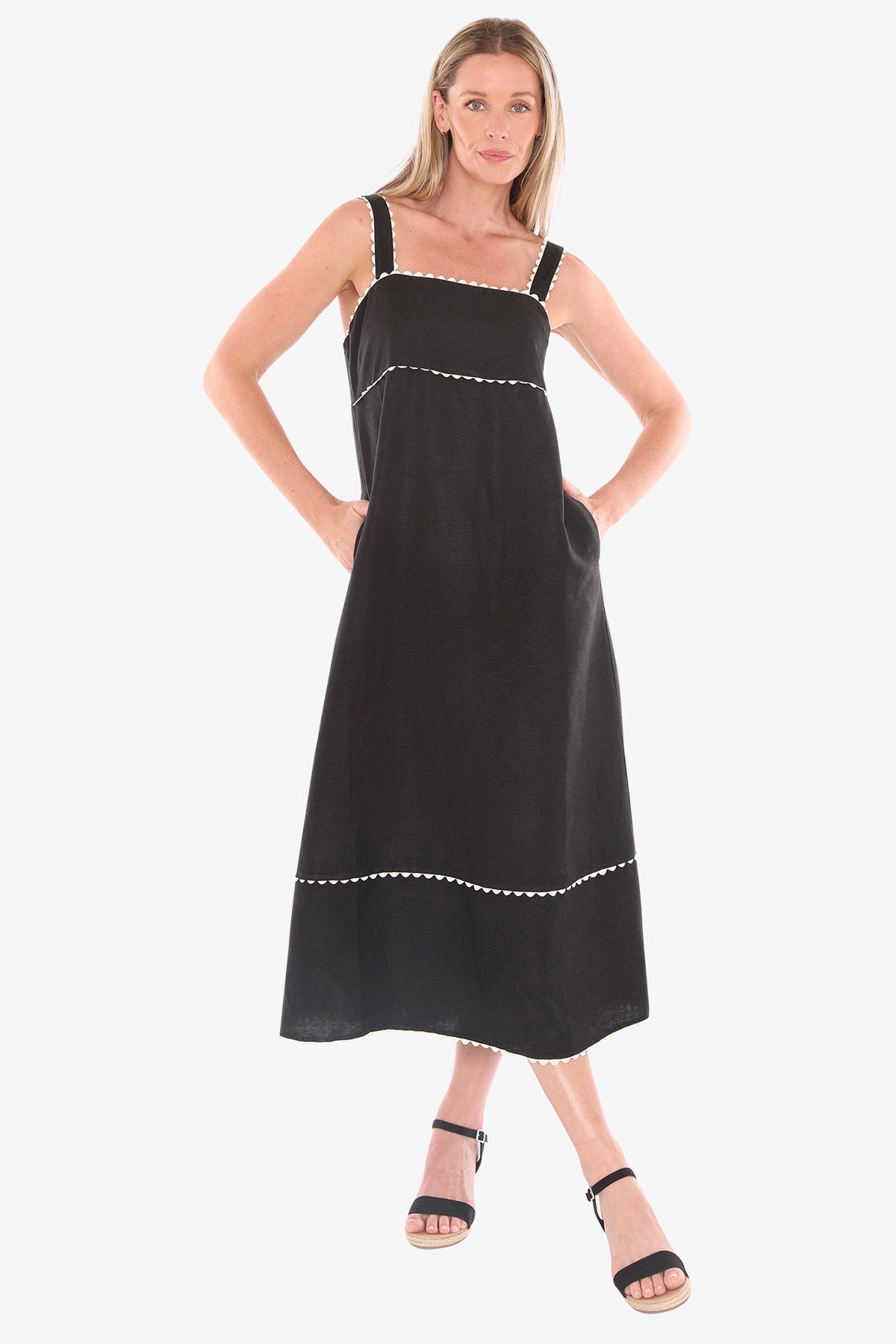 Jump - Ric Rac Maxi Dress / 596J5158A