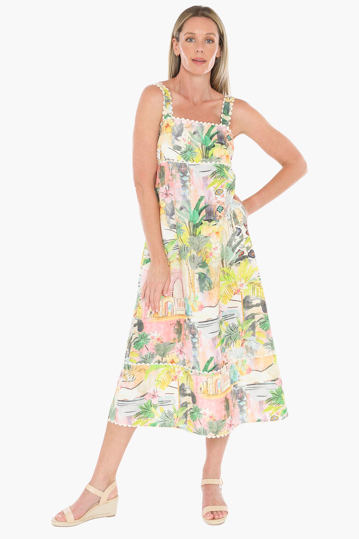 Jump - Tiger Island Ric Rac Dress 596J5159A